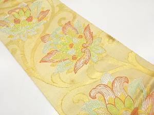 アンティーク　唐花模様織り出し袋帯（材料）